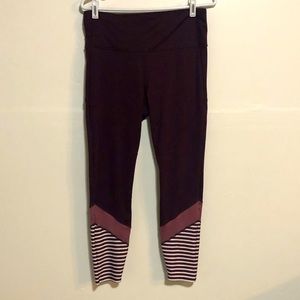 Joy Lab leggings, maroon color block, sz L